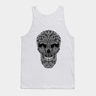 Sugar Skull Day of the Dead Art version #2 black Tank Top